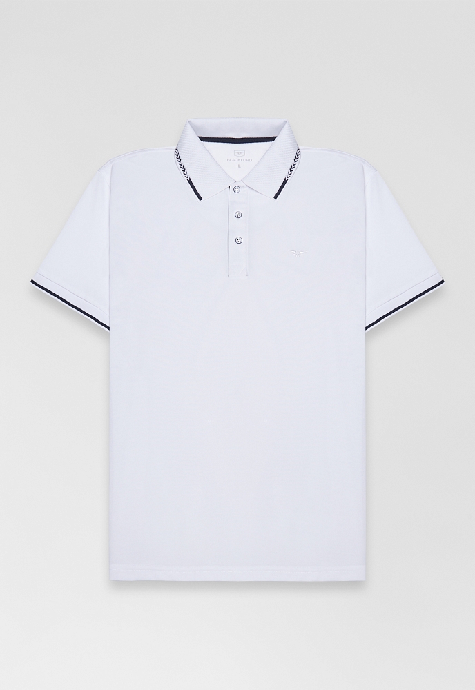 Поло GBG white/blue
